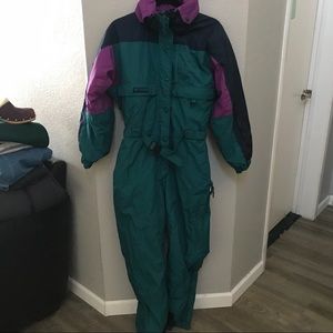Vintage One Piece Columbia Snow Suit 